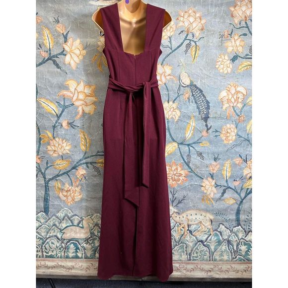BHLDN Burgundy Maxi Dress - Picture 6 of 7